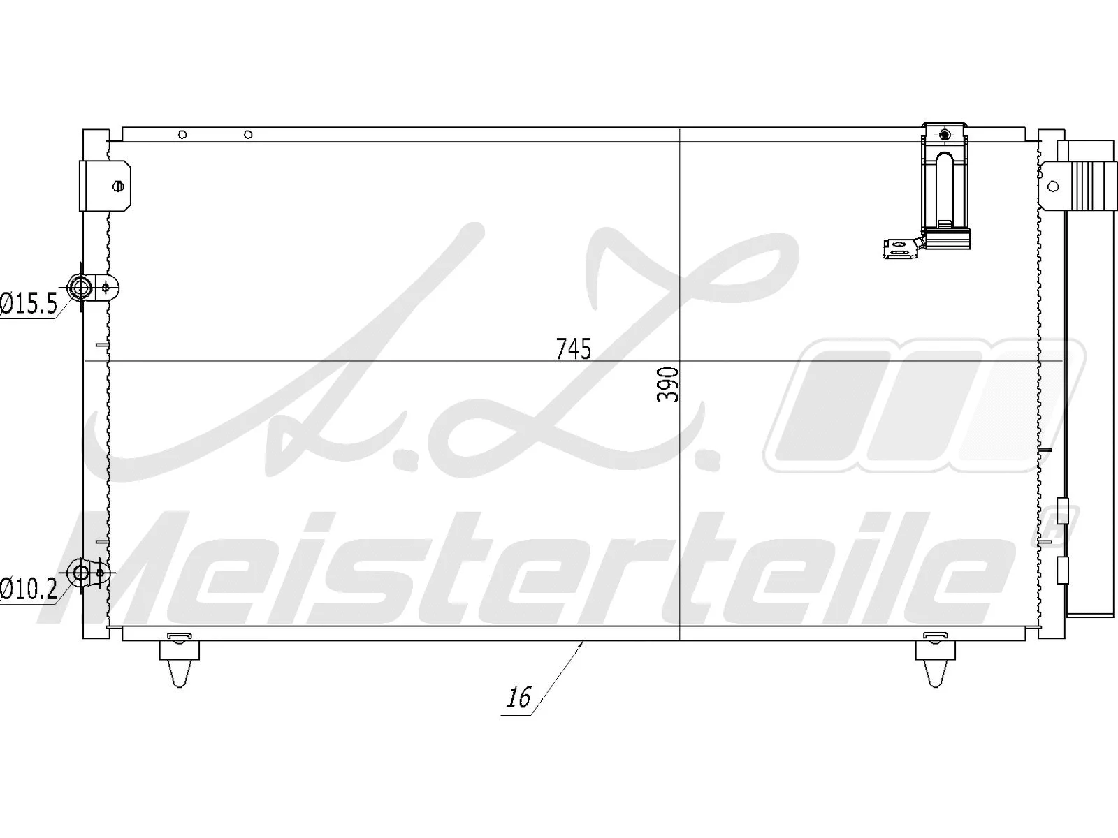 Condenser, air conditioning (AZMT-45-030-1370)