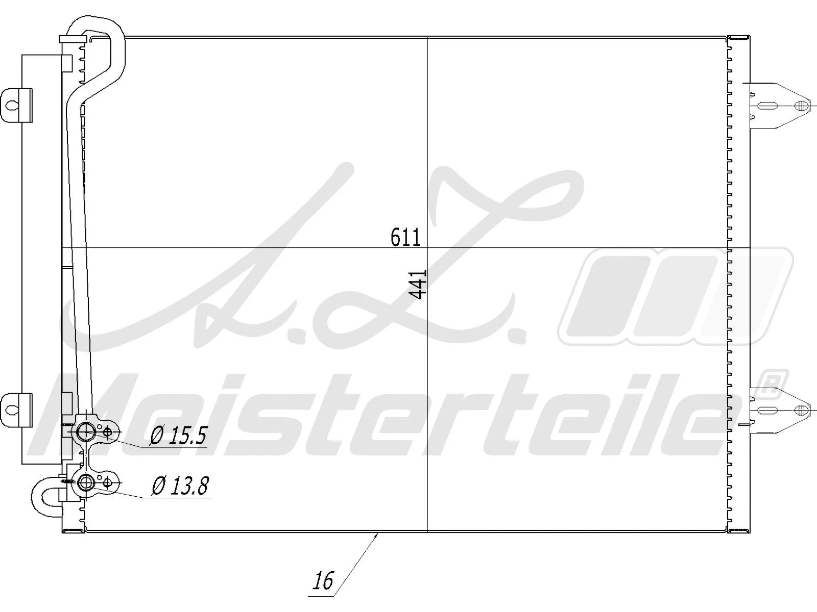 Condenser, air conditioning (AZMT-45-030-1058)
