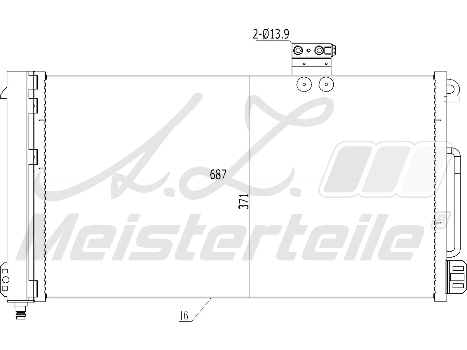 Condenser, air conditioning (AZMT-45-030-1082)