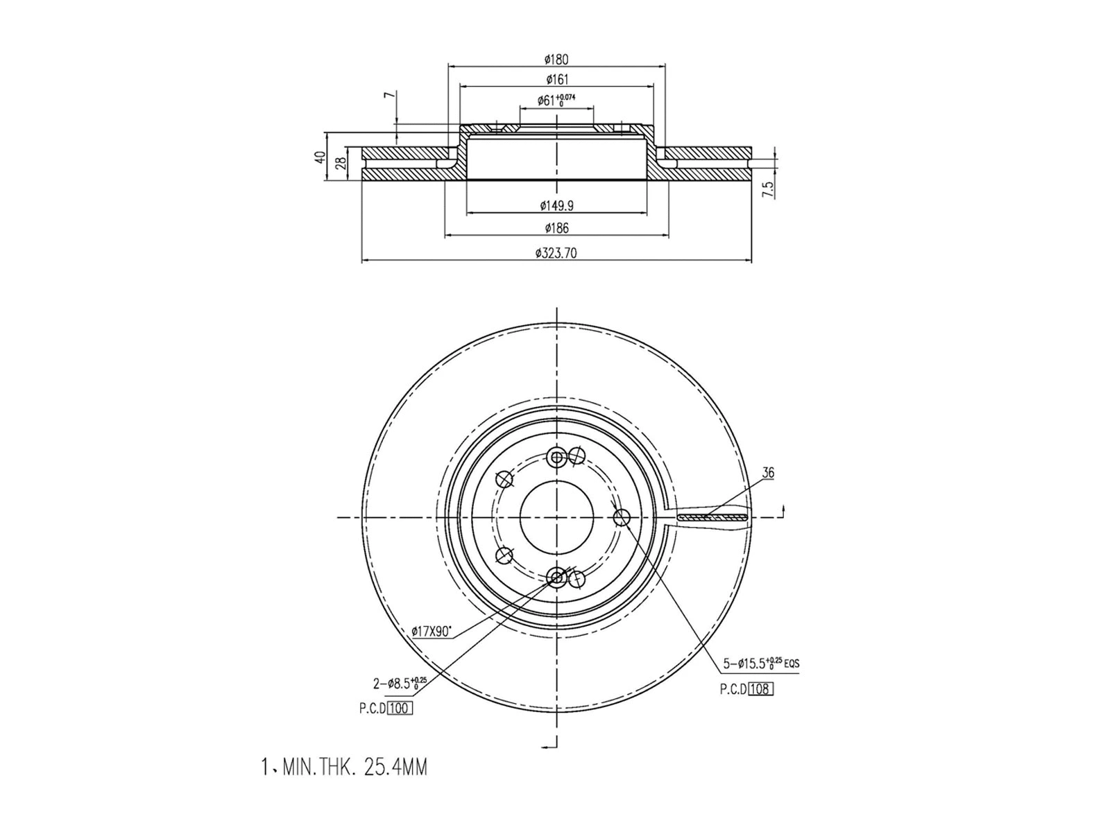 Brake Disc (AZMT-44-024-1216)