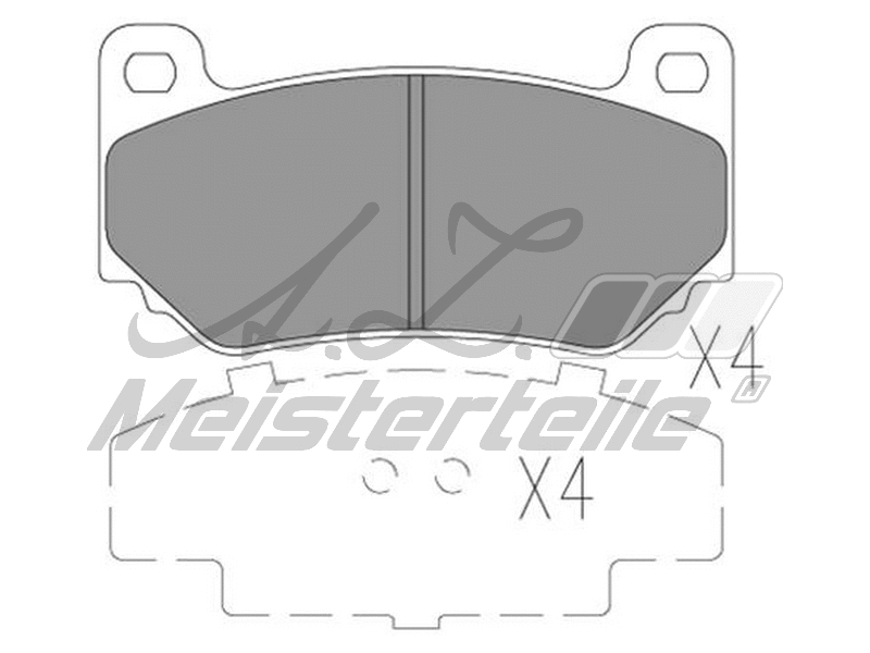 Brake Pad Set, disc brake (AZMT-44-022-2181)