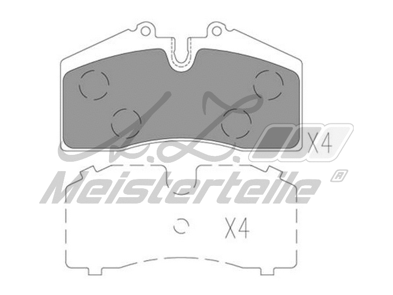 Brake Pad Set, disc brake (AZMT-44-022-2423)