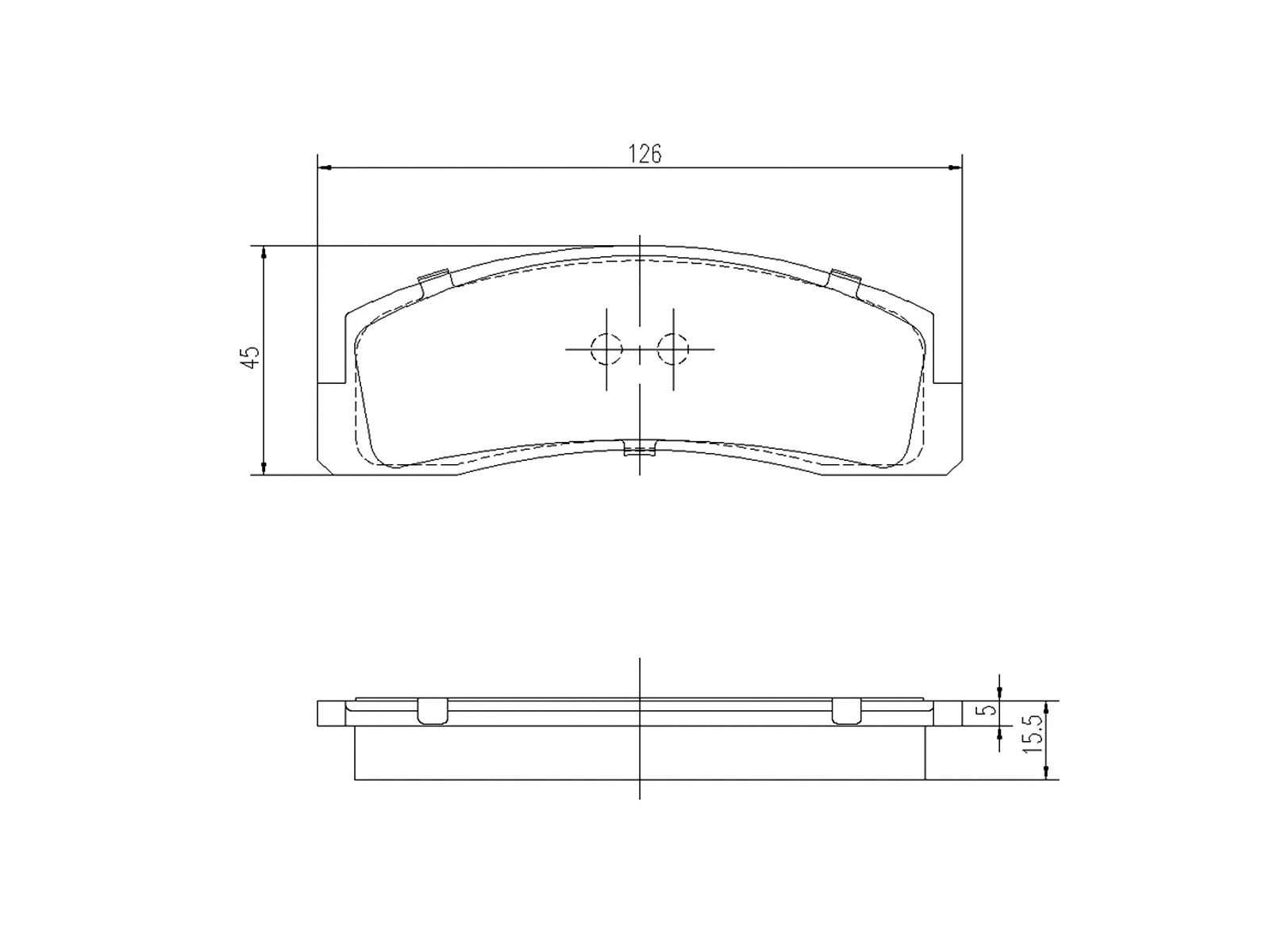 Brake Pad Set, disc brake (AZMT-44-022-1261)
