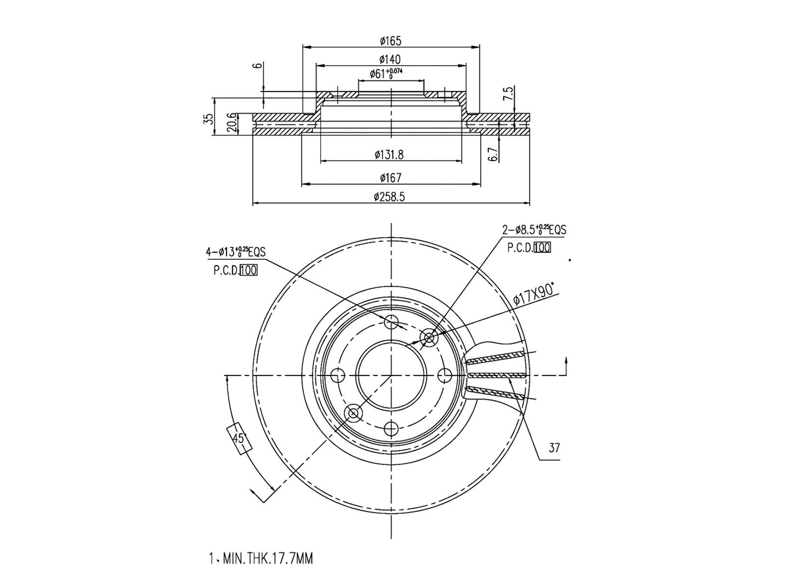 Brake Disc (AZMT-44-024-1049)