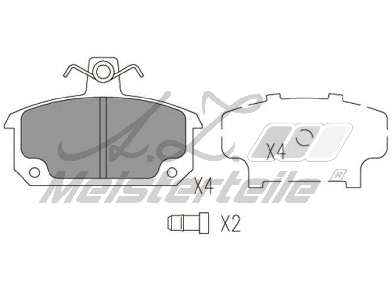 Brake Pad Set, disc brake (AZMT-44-022-1929)