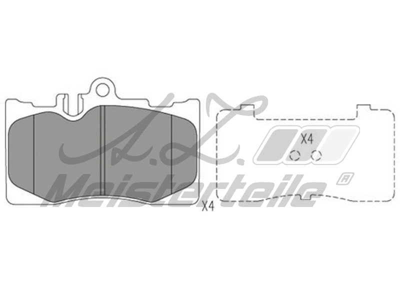 Brake Pad Set, disc brake (AZMT-44-022-1881)
