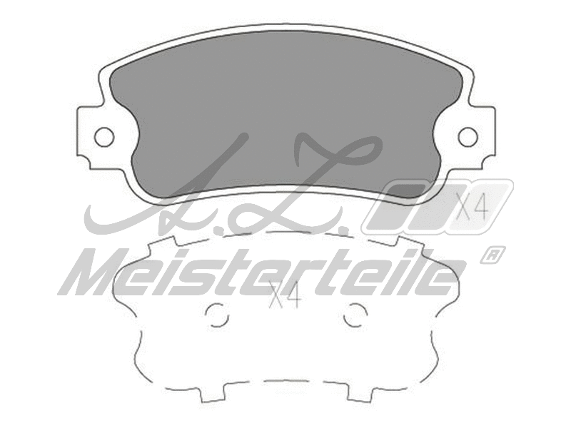 Brake Pad Set, disc brake (AZMT-44-022-1944)