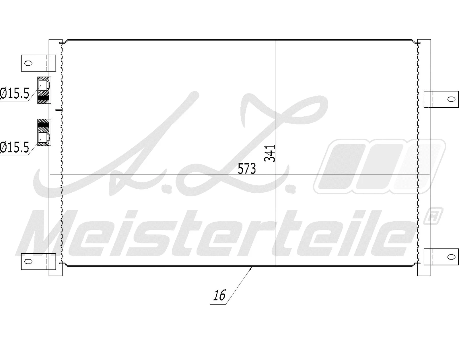 Condenser, air conditioning (AZMT-45-030-1359)