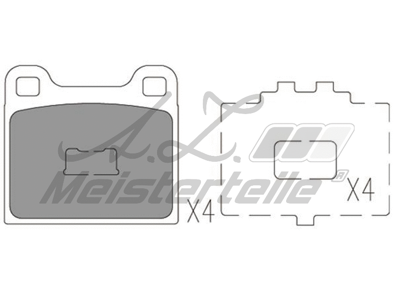 Brake Pad Set, disc brake (AZMT-44-022-1619)