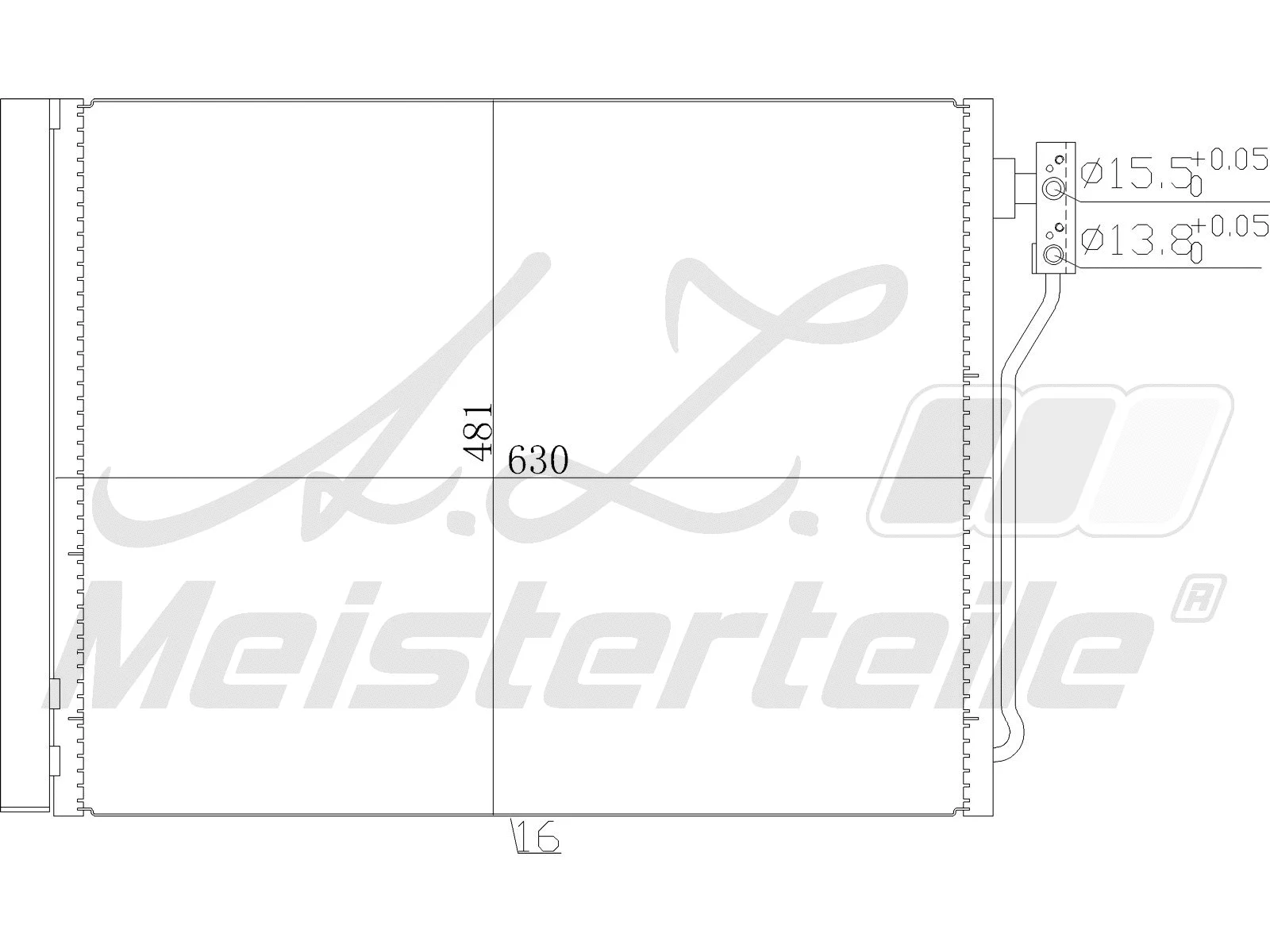 Condenser, air conditioning (AZMT-45-030-1598)