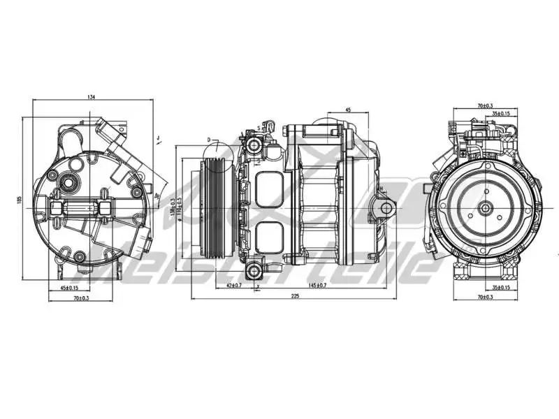 Compressor, air conditioning (AZMT-45-041-1125)