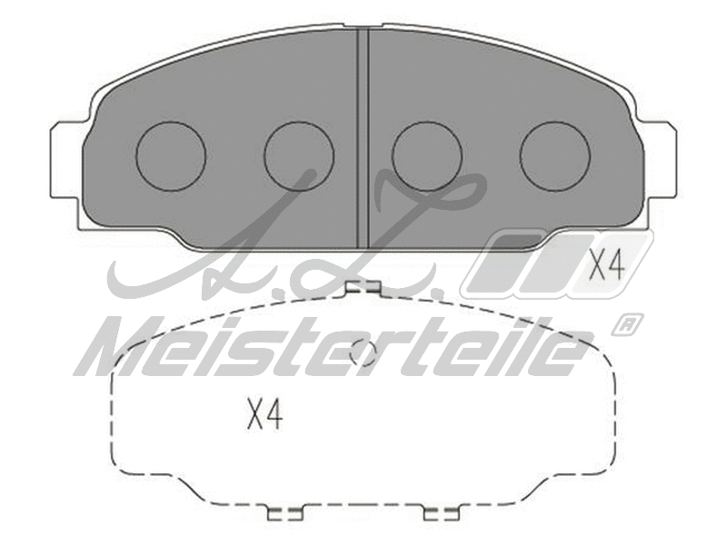Brake Pad Set, disc brake (AZMT-44-022-2256)