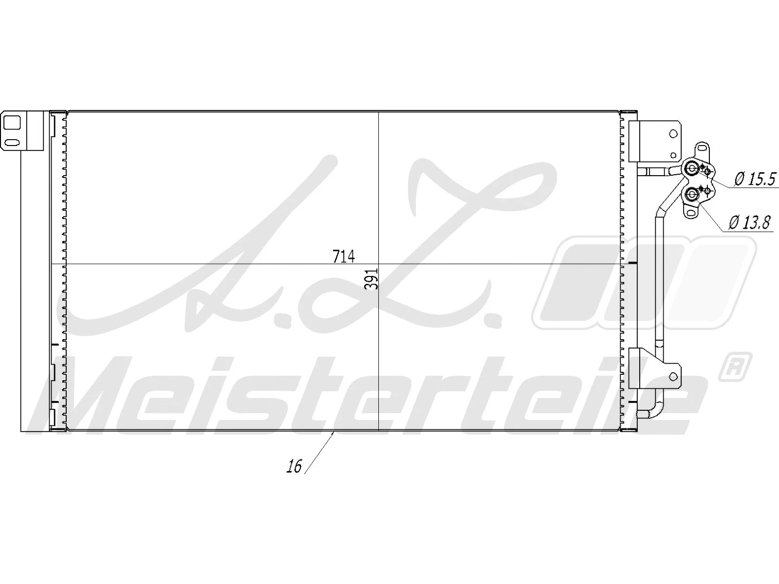 Condenser, air conditioning (AZMT-45-030-1052)