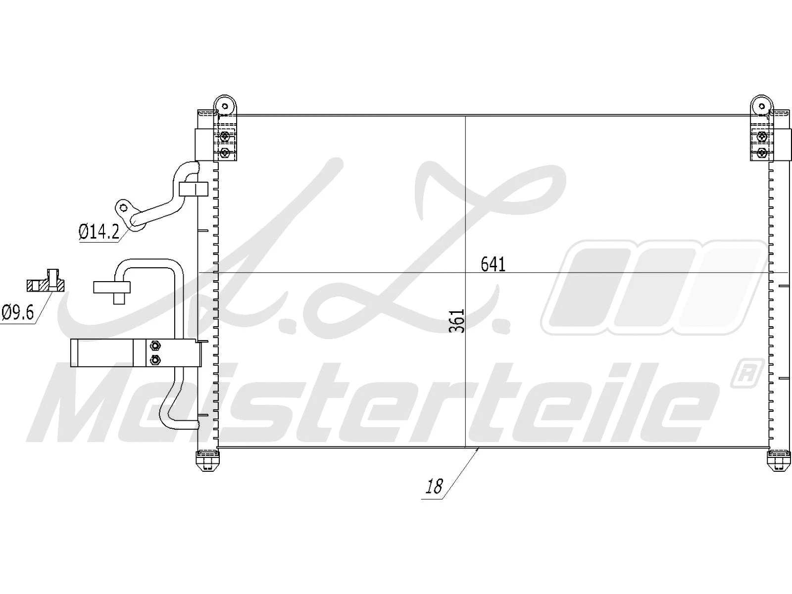 Condenser, air conditioning (AZMT-45-030-1199)