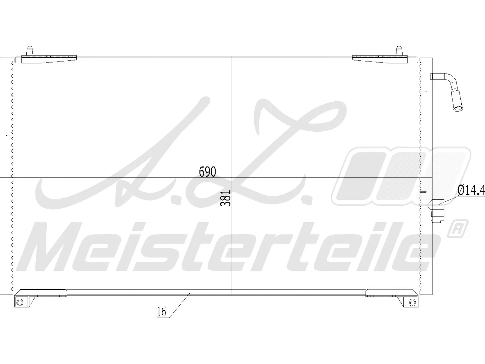 Condenser, air conditioning (AZMT-45-030-1519)