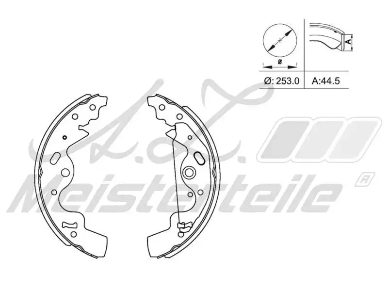 Brake Shoe Set (AZMT-44-026-1185)
