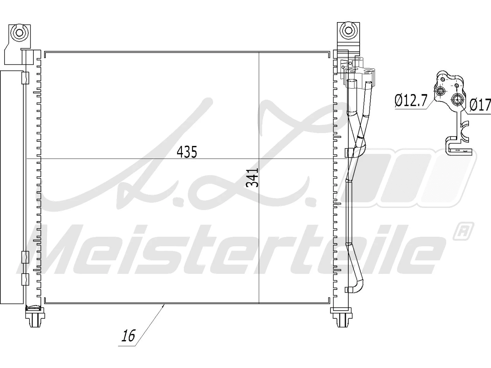 Condenser, air conditioning (AZMT-45-030-1396)