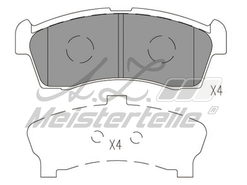 Brake Pad Set, disc brake (AZMT-44-022-2606)