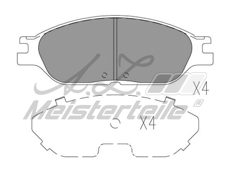 Brake Pad Set, disc brake (AZMT-44-022-2336)