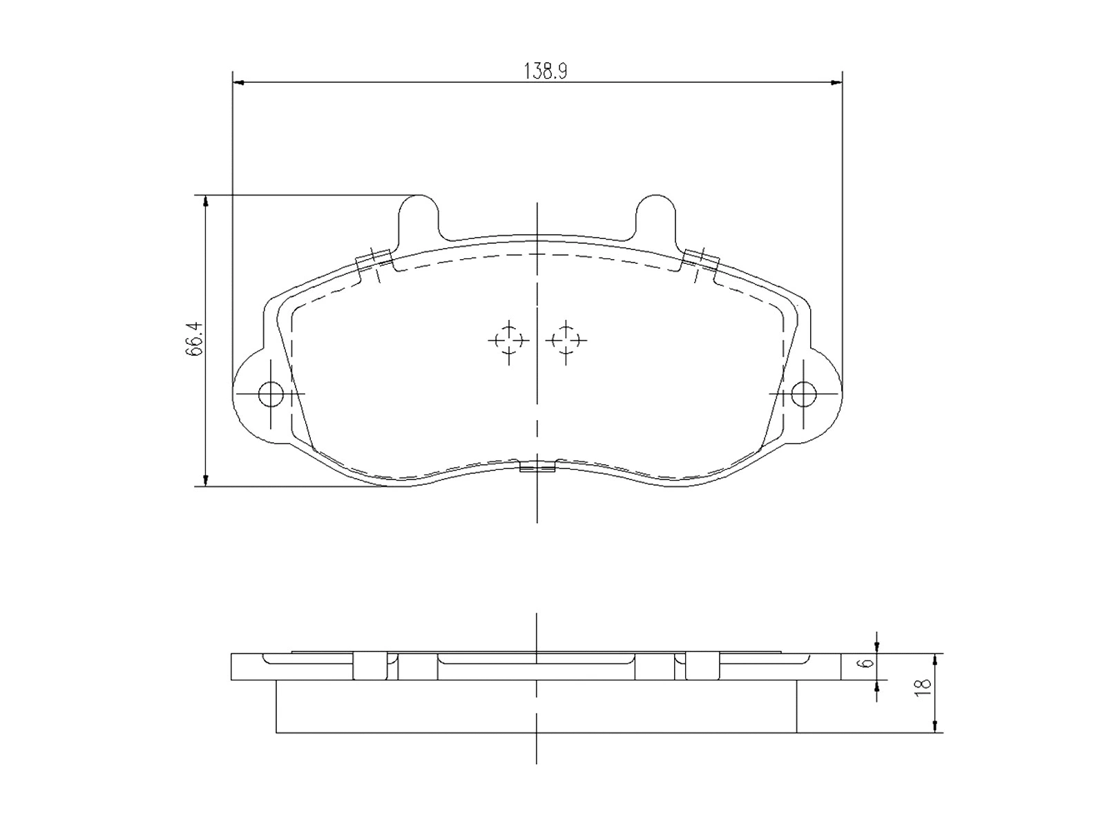 Brake Pad Set, disc brake (AZMT-44-022-1440)