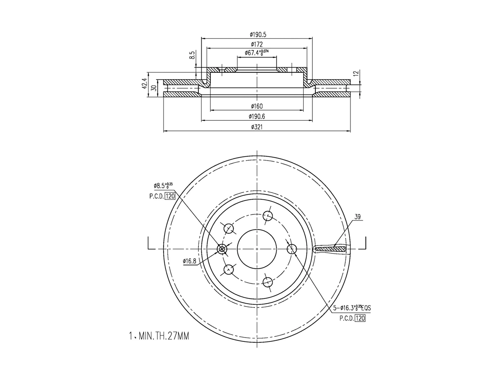 Brake Disc (AZMT-44-024-1369)