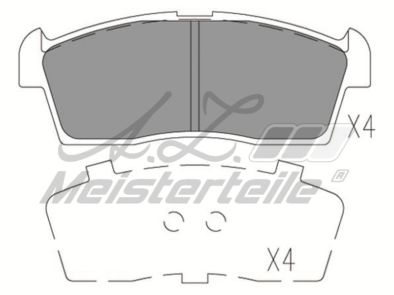 Brake Pad Set, disc brake (AZMT-44-022-2300)