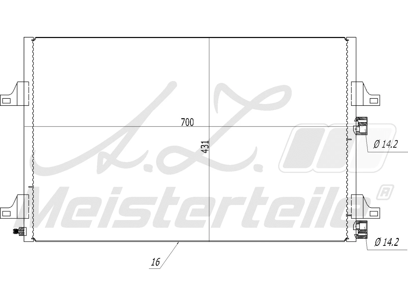 Condenser, air conditioning (AZMT-45-030-1485)