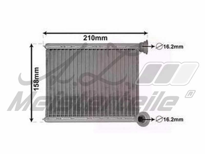 Heat Exchanger, interior heating (AZMT-42-061-1129)