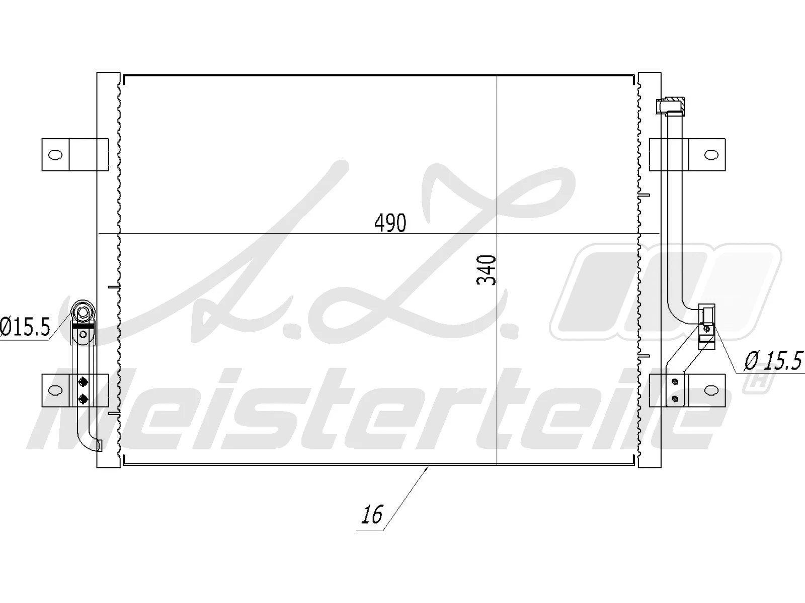 Condenser, air conditioning (AZMT-45-030-1191)