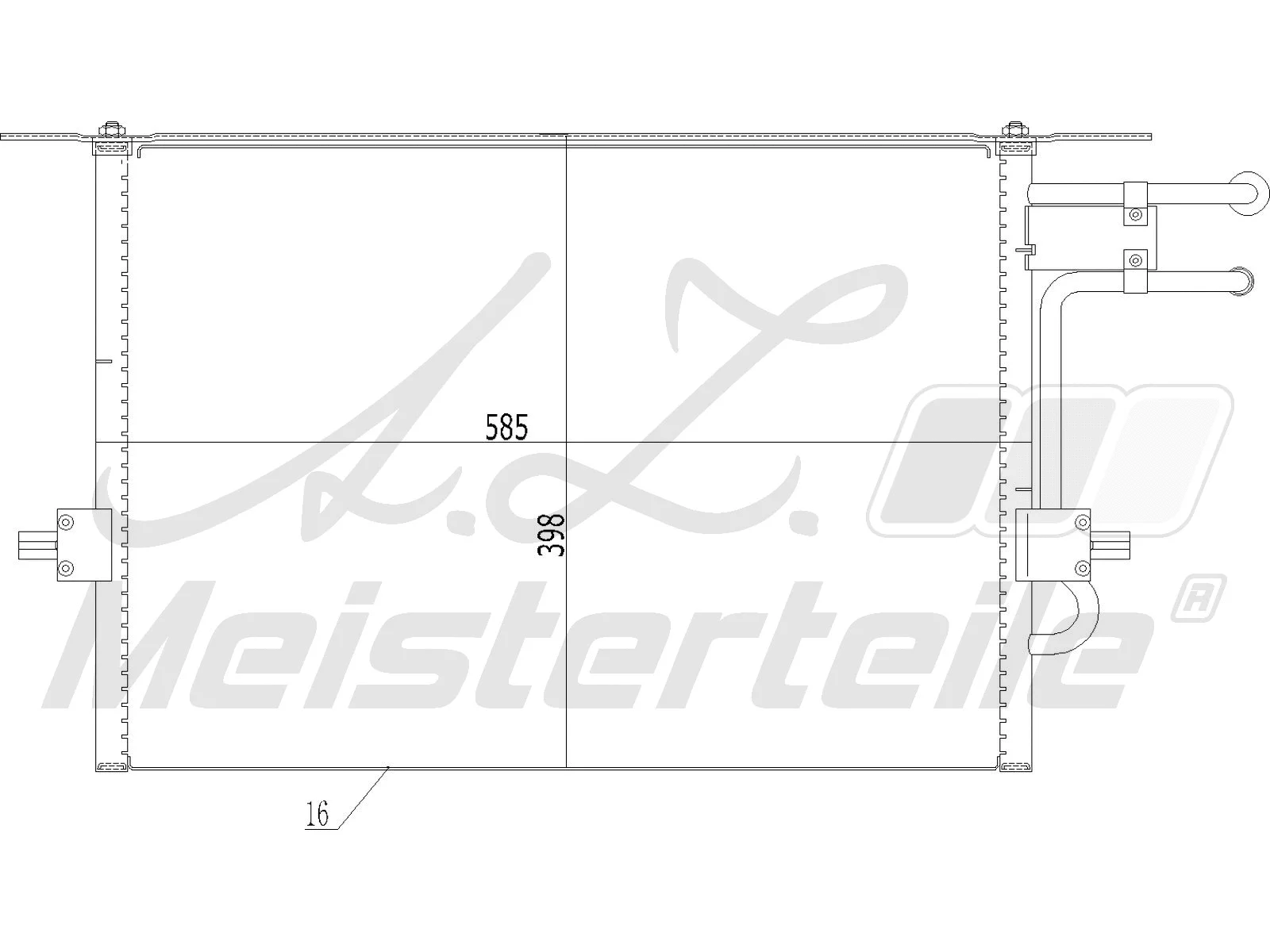 Condenser, air conditioning (AZMT-45-030-1205)