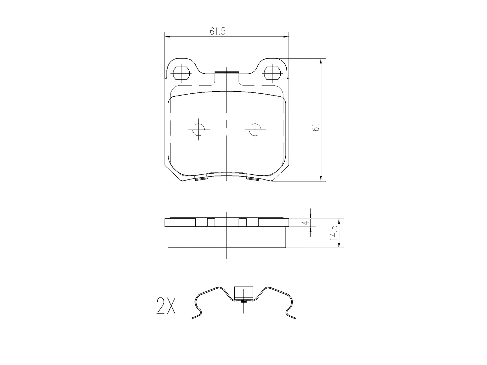 Brake Pad Set, disc brake (AZMT-44-022-1358)