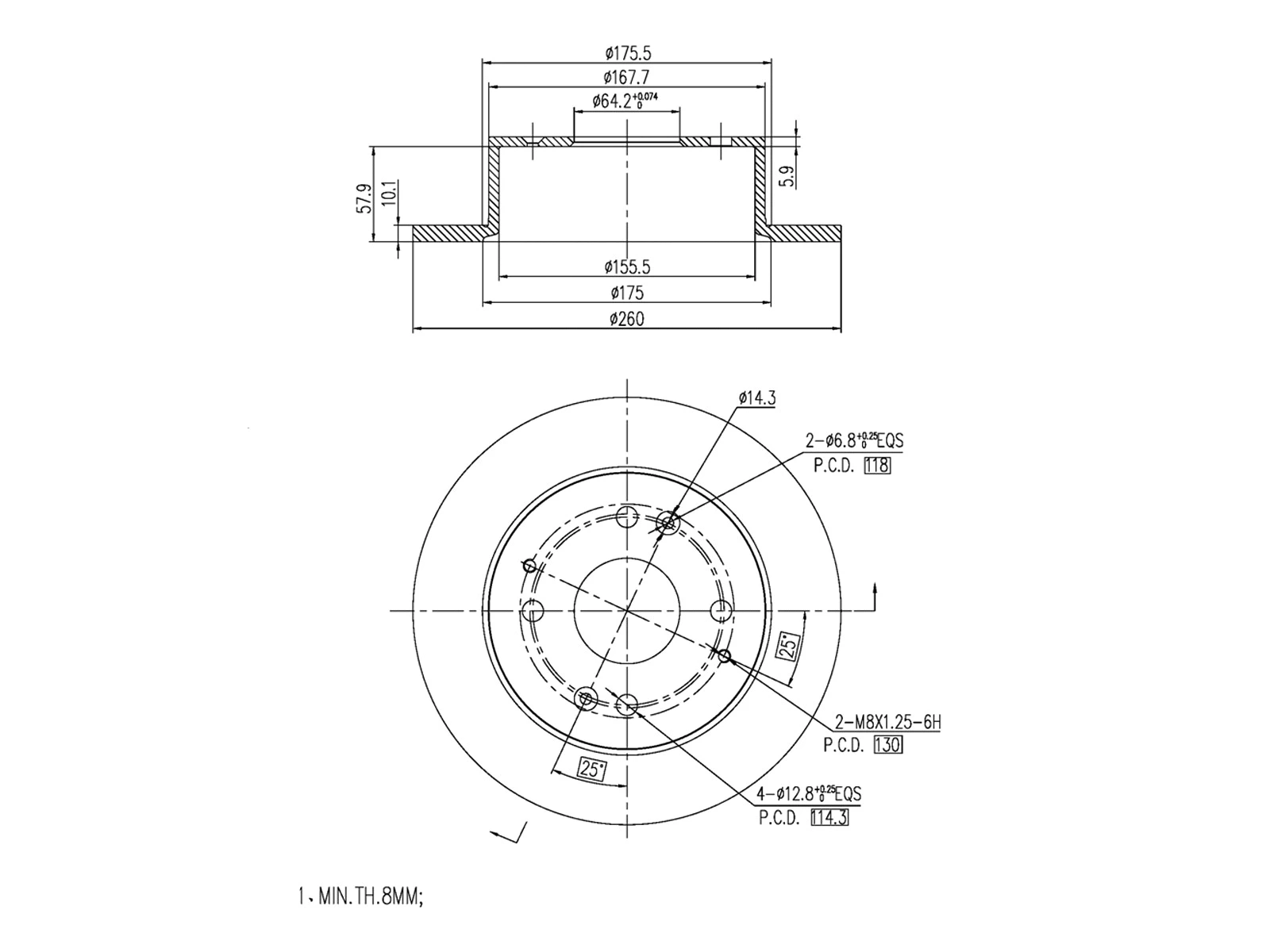 Brake Disc (AZMT-44-024-1243)