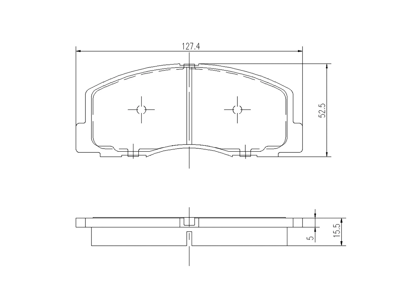 Brake Pad Set, disc brake (AZMT-44-022-1282)