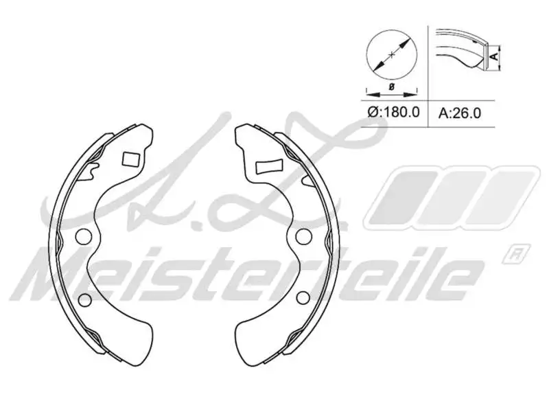 Brake Shoe Set (AZMT-44-026-1379)
