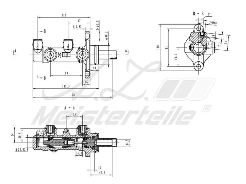 Brake Master Cylinder (AZMT-44-110-1118)