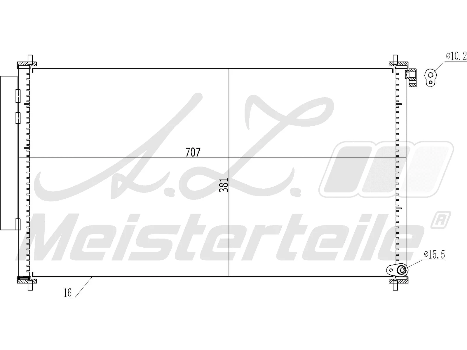 Condenser, air conditioning (AZMT-45-030-1500)