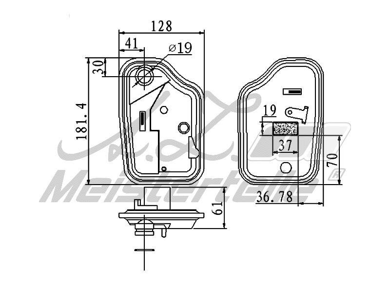 Hydraulic Filter, automatic transmission (AZMT-41-050-1067)