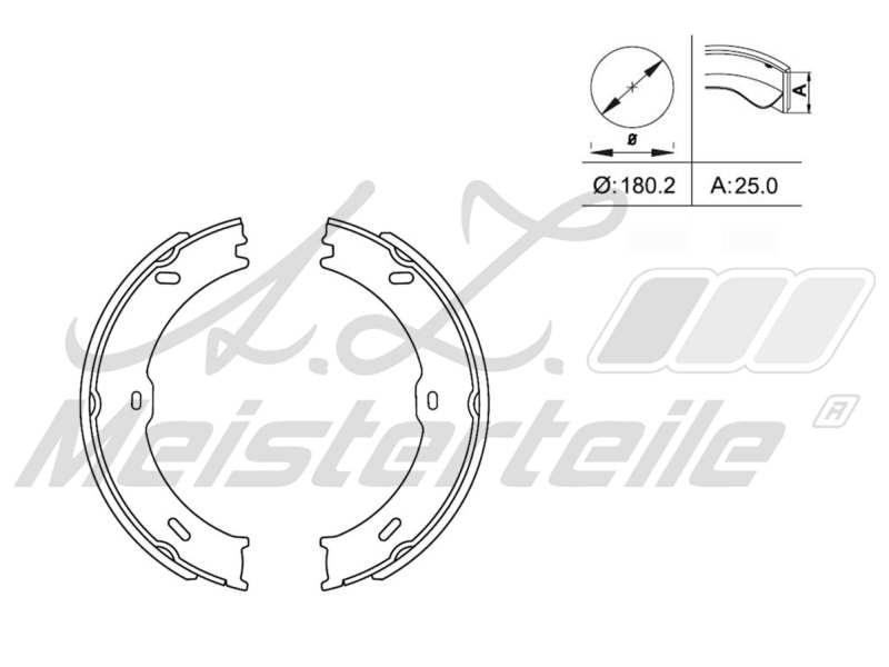 Brake Shoe Set (AZMT-44-026-1190)