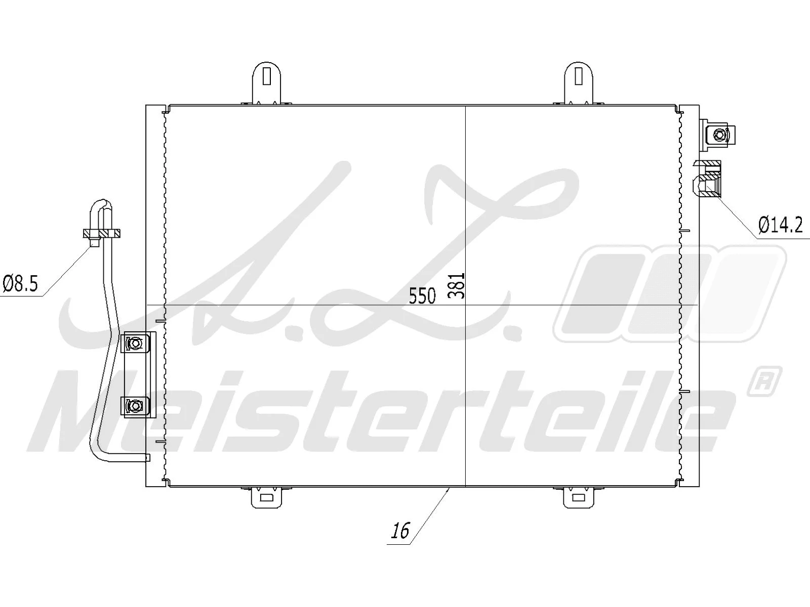 Condenser, air conditioning (AZMT-45-030-1173)