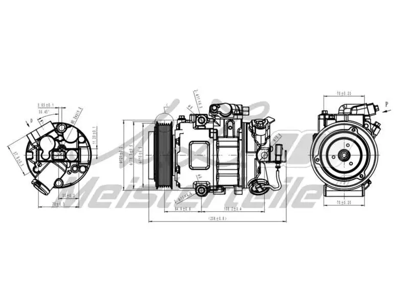Compressor, air conditioning (AZMT-45-041-1013)