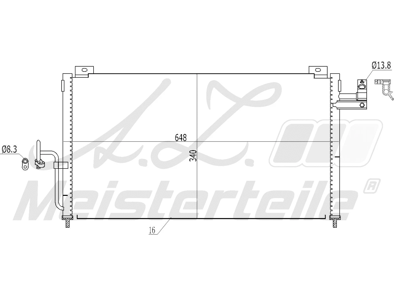 Condenser, air conditioning (AZMT-45-030-1109)