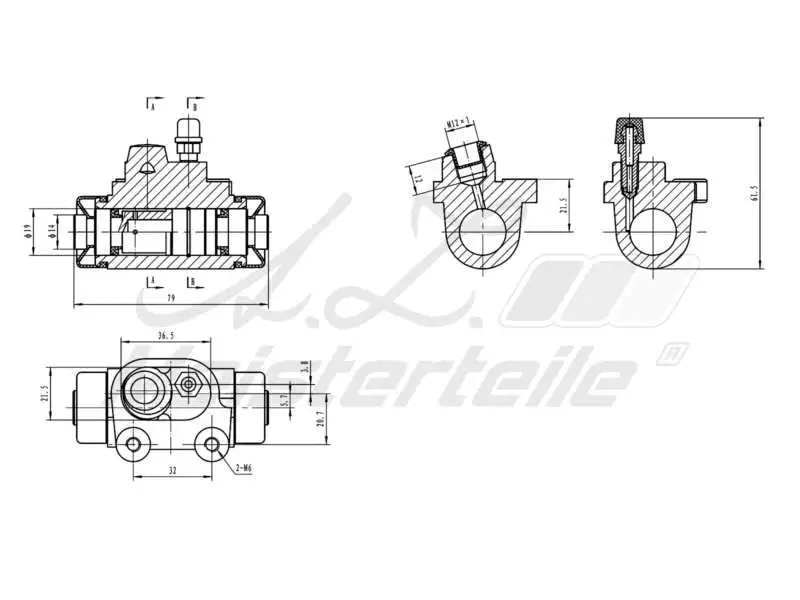 Wheel Brake Cylinder (AZMT-44-111-1114)