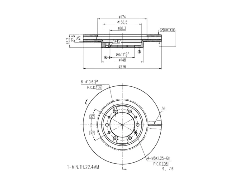 Brake Disc (AZMT-44-024-1056)