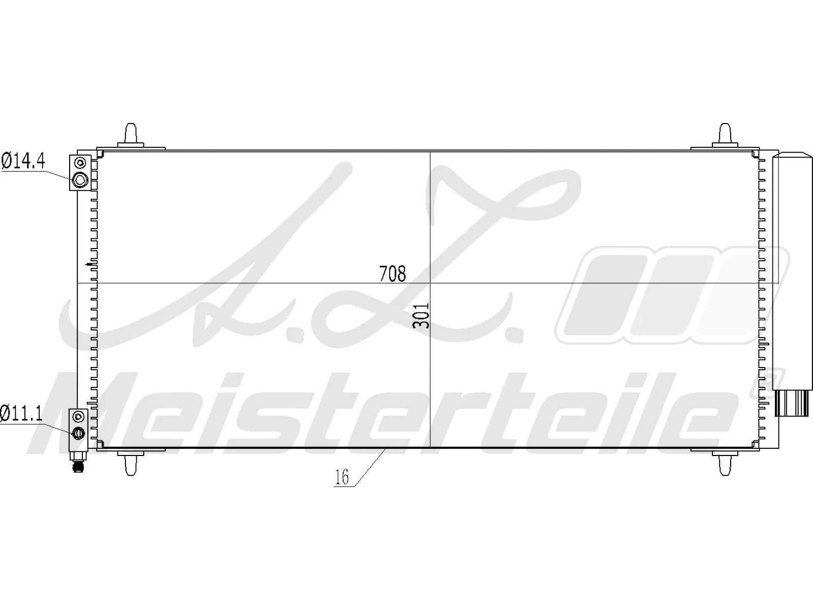 Condenser, air conditioning (AZMT-45-030-1438)