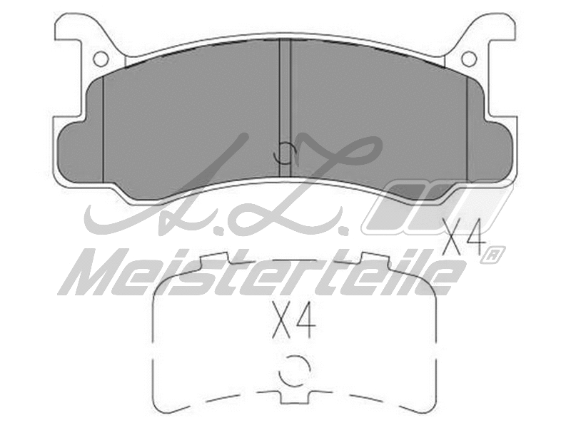 Brake Pad Set, disc brake (AZMT-44-022-1668)
