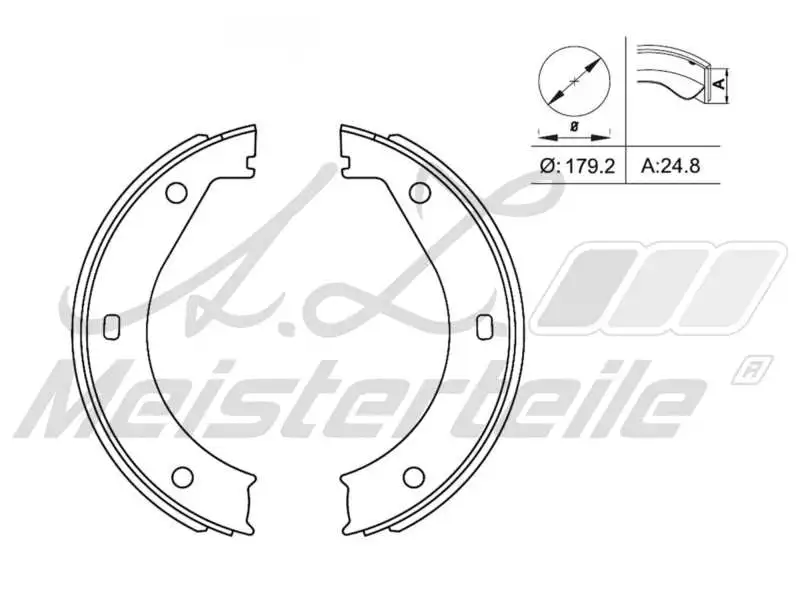 Brake Shoe Set (AZMT-44-026-1123)
