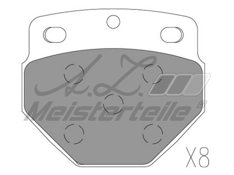 Brake Pad Set, disc brake (AZMT-44-022-2360)