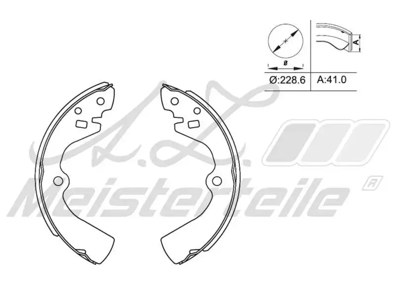 Brake Shoe Set (AZMT-44-026-1323)