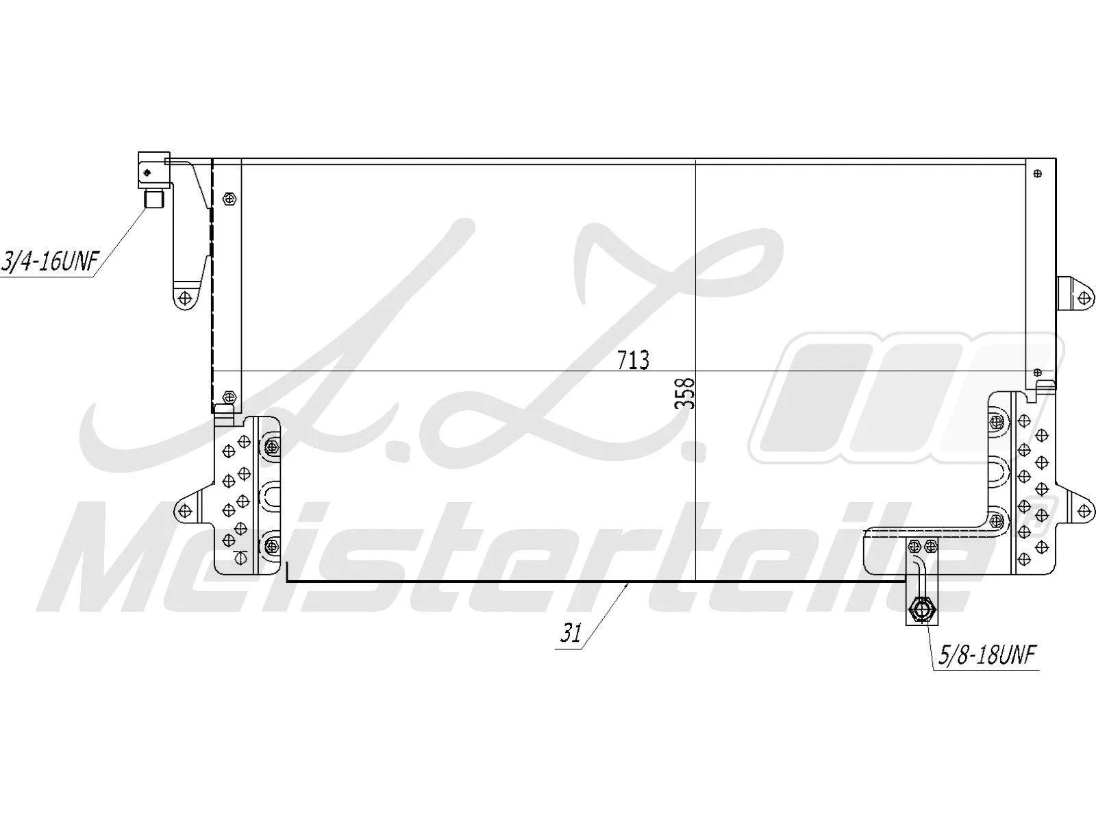 Condenser, air conditioning (AZMT-45-030-1062)