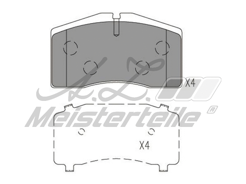 Brake Pad Set, disc brake (AZMT-44-022-2654)